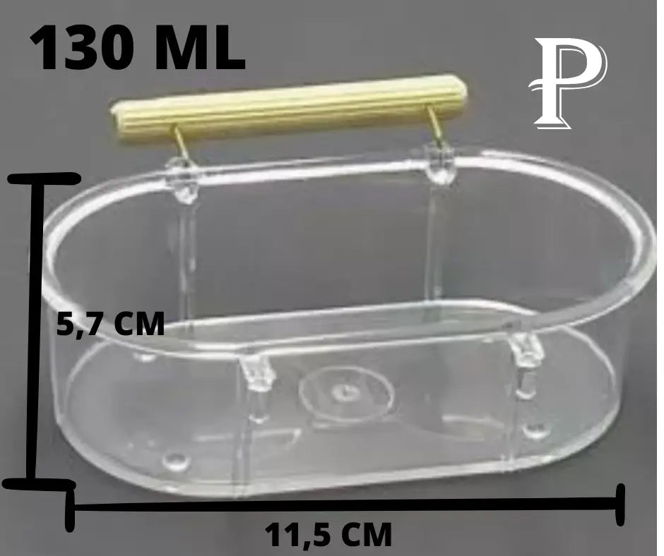 Banheira para Pássaros Cristal - Conforto e Higiene - Resistente em Acrílico | Caprili Shop - Limpeza - P / Uma unidade