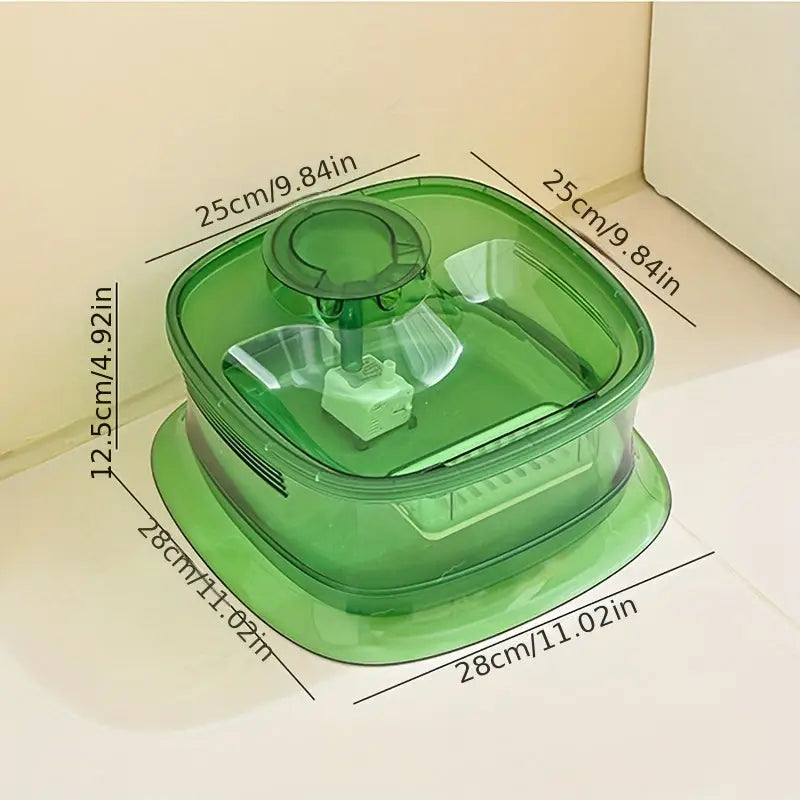 Bebedouro Automáticao 4.5L para Cães com Bomba Silenciosa USB | Caprioli Inter - bebedouro cachorro - Verde