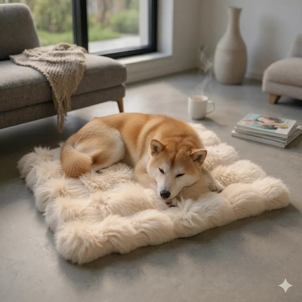 Cama de Pelúcia para Cães - Cores Sortidas | Caprili Inter - caminha e casinha cachorro - Cor Café / S-50*40cm