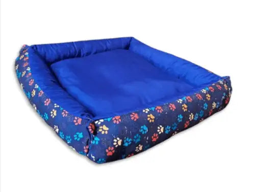 Cama Pet Impermeável e Confortável | Caprioli Inter Acessórios para Pets AZUL / MÉDIO (50X50X15cm)
