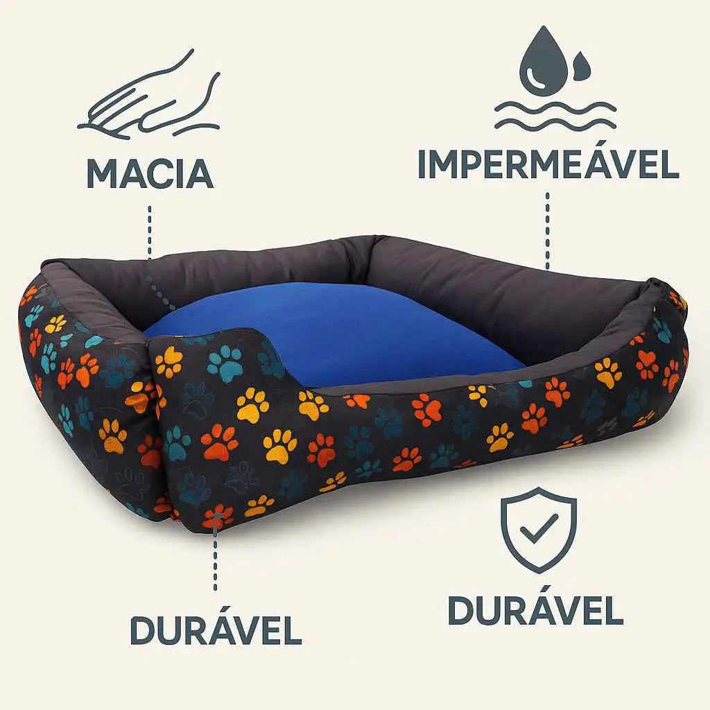Cama Pet Impermeável e Confortável | Caprioli Inter Acessórios para Pets