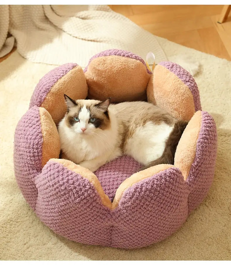 Cama Pet em Veludo Florzinha com Tamanho Variado e Frete Grátis | Caprioli Shop - Acessórios para Pets - Lilás / P