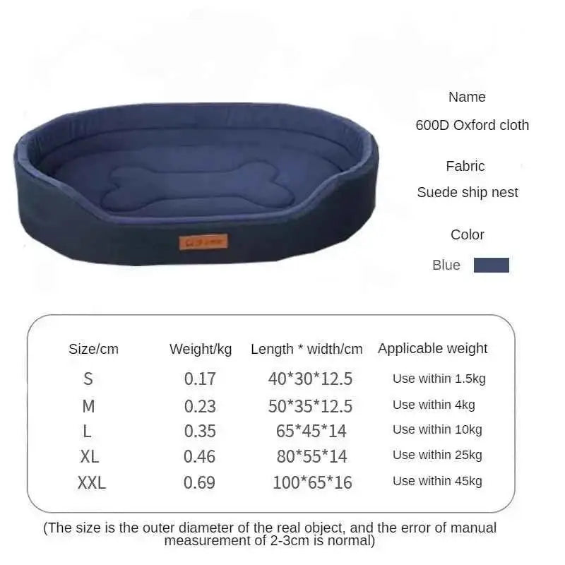 Cama Sofá Fluffy para Pets Conforto e Estilo | Caprioli Inter caminha casinha cachorro Blue / M 50x35cm