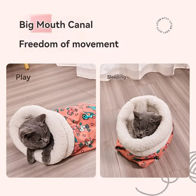 Caminha tipo Saco de dormir para Gatos | Caprioli Inter - caminhas e casinhas gatos