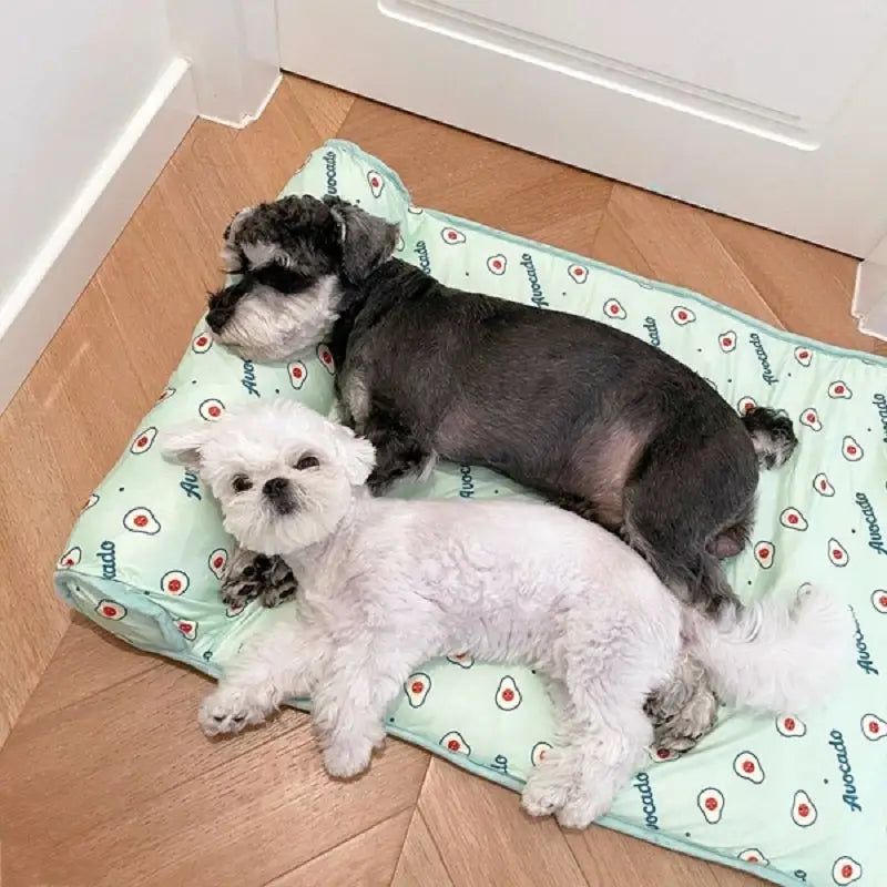 Colchão Gelado Antiderrapante para Pets com Travesseiro | Caprioli inter Caminha e casinha Cachorro