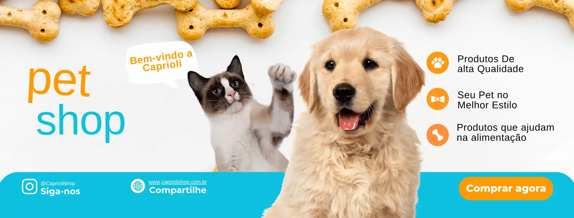 Um filhote de golden retriever e um gato com a pata levantada.