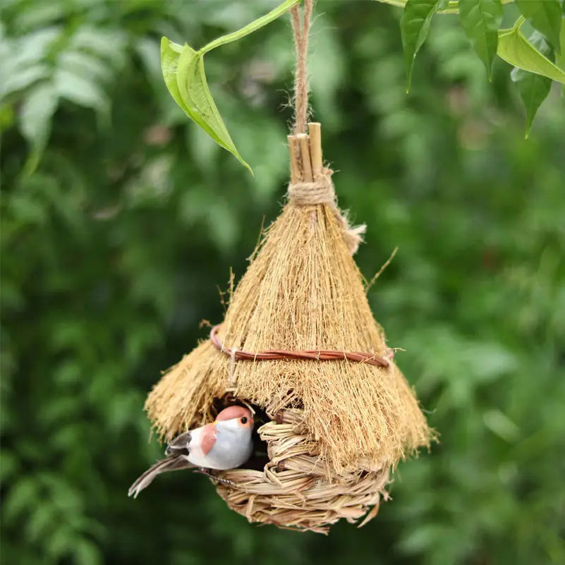 Gaiolas para Pássaros - Casa Suspensa Durável | Caprili Inter - e Ninhos - Miscanthus
