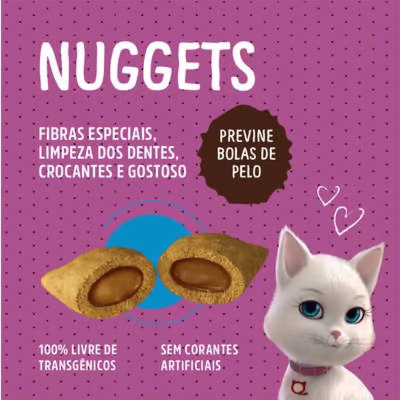 Kit 10 Snacks Quatree para Gatos Adultos Prevenção de Bolas Pelo Crocante | Caprioli Shop petisco gatos