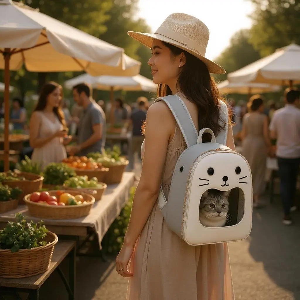 Mochila Transporte para Gato Vista Panorâmica Conforto e Estilo | Caprioli Shop transporte gatos
