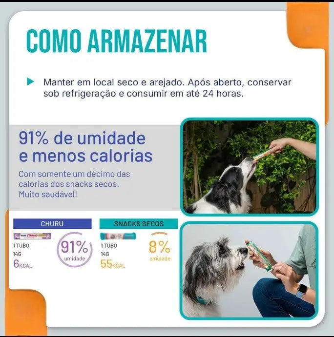Petisco Churu Para Cachorro 56g Vários Sabores | Caprioli Shop para cachorro