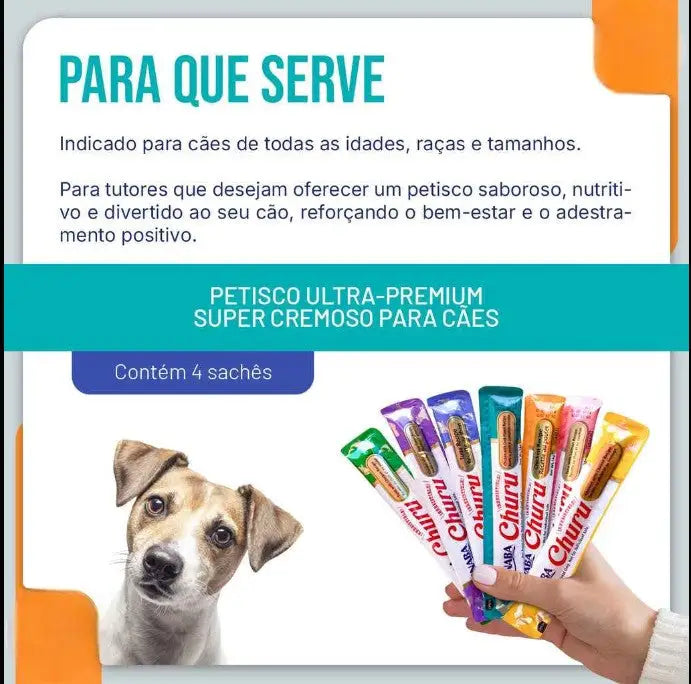 Petisco Churu Para Cachorro 56g Vários Sabores | Caprioli Shop para cachorro
