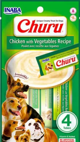 Petisco Churu Para Cachorro 56g Vários Sabores | Caprioli Shop para cachorro Frango com Vegetais