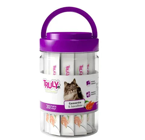 Petisco Cremoso para Gatos Hidratação e Sabor Irresistível | Caprioli Inter petisco gatos Camarão Bacalhau