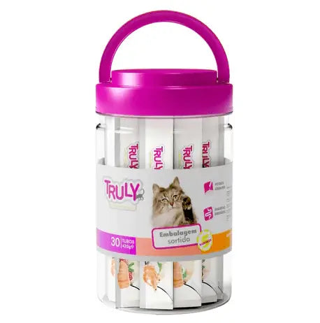 Petisco Cremoso para Gatos Hidratação e Sabor Irresistível | Caprioli Inter petisco gatos Sortido (No pote)