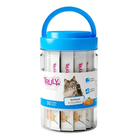 Petisco Cremoso para Gatos Hidratação e Sabor Irresistível | Caprioli Inter petisco gatos Salmão Bacalhau