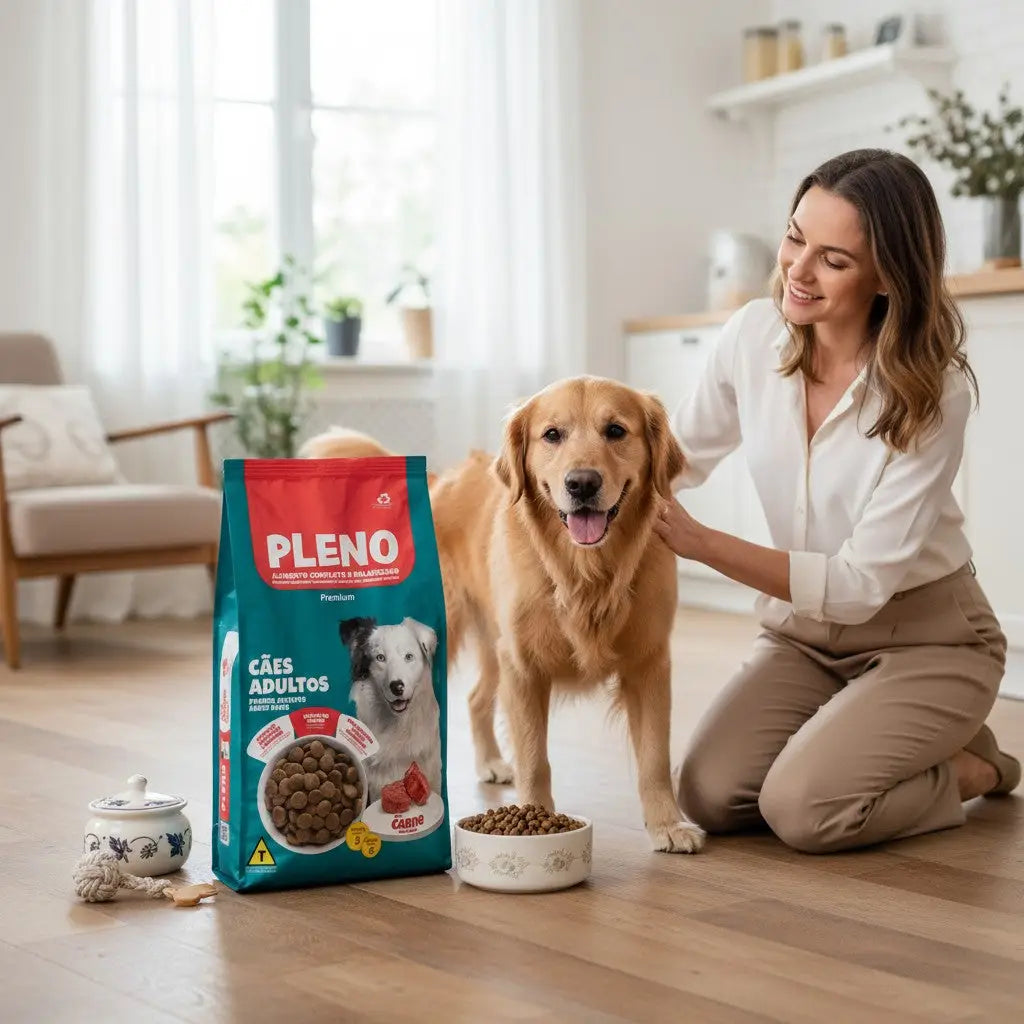 Ração ara Cães Adultos Pleno 15 Kg - Sabor Carne | Caprili Shop - Para Cachorro