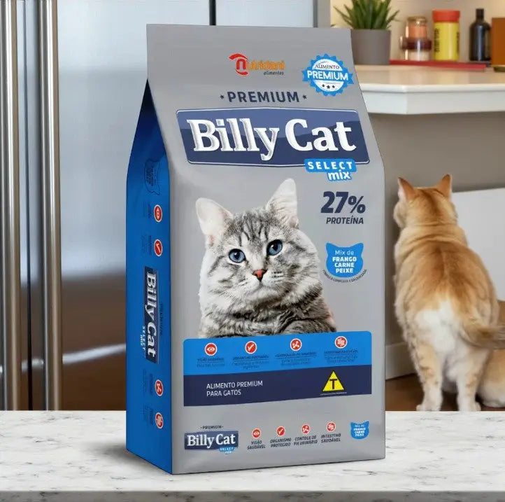 Ração Billy Cat Mix Gatos 7 Kg - Saúde e Nutrição Completa | Caprili Shop
