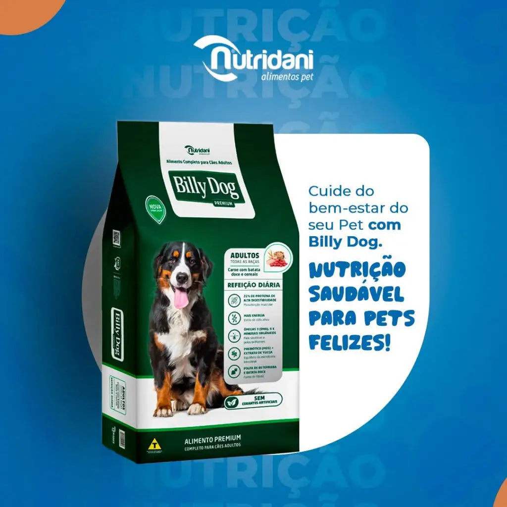 Ração Billy Dog Adulto 10Kg - 15Kg e 25Kg- Nutrientes Essenciais | Caprili Shop - Para Cachorro
