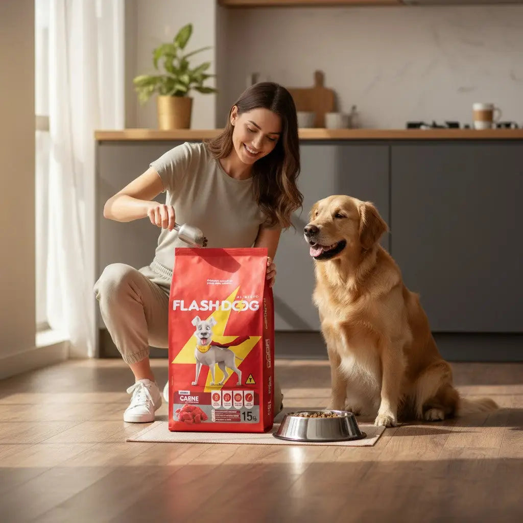 Ração para Cães Adultos FlashDog 15 Kg - Nutrição Balanceada | Caprili Shop - Para Cachorro