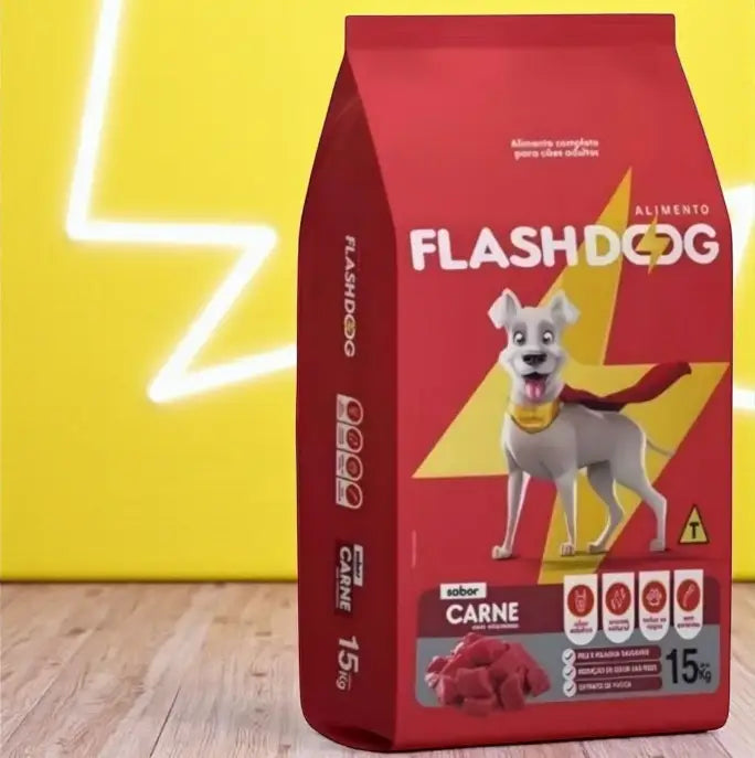 Ração para Cães Adultos FlashDog 15 Kg - Nutrição Balanceada | Caprili Shop - Para Cachorro
