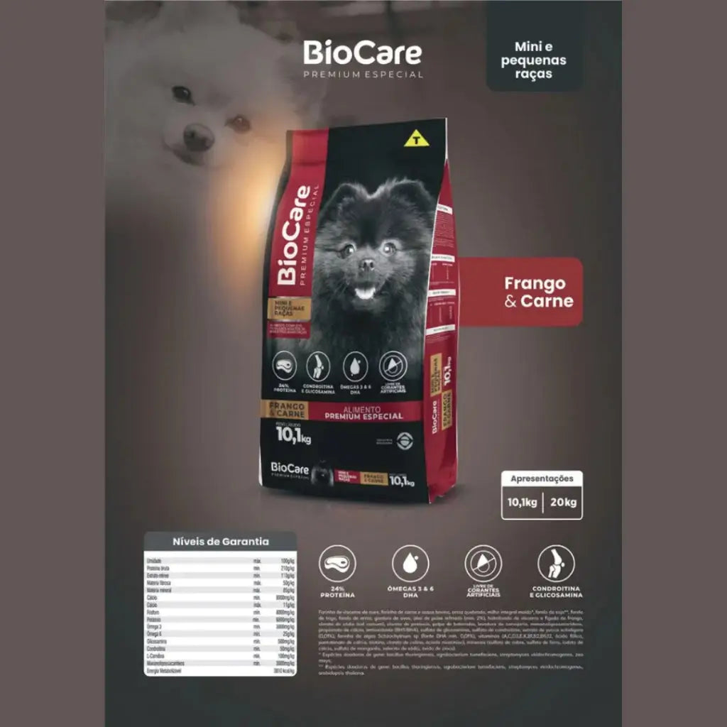 Ração para Cães Pequenos - Alta Proteína e Ômegas 10,1 Kg - Sem Corantes | Caprili Shop - Para Cachorro