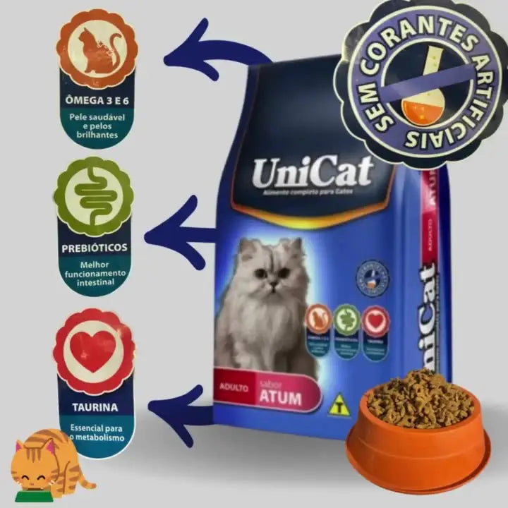 Ração para Gato Unicat - Energia Completa Sem Corantes - Atum | Caprili Shop - Gatos