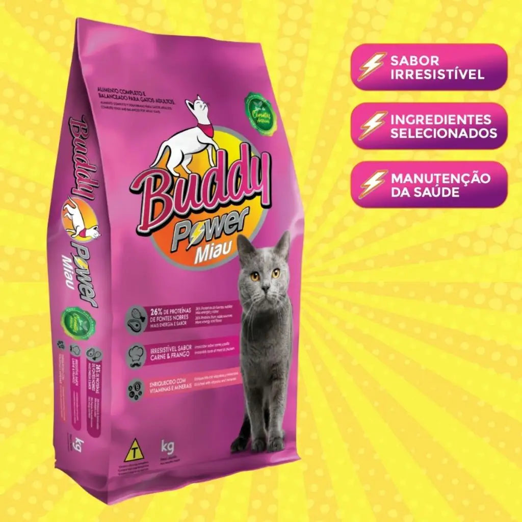 Ração Gatos Buddy Power Miau - Nutrição Completa | Caprili Shop