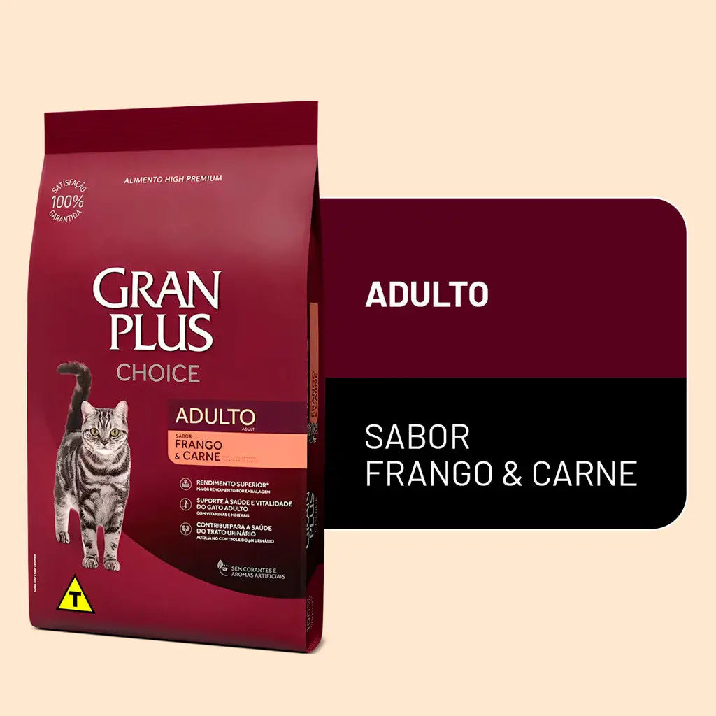 Ração Gatos Choice Adulto Frango e Carne - 10,1 Kg | Caprili Shop