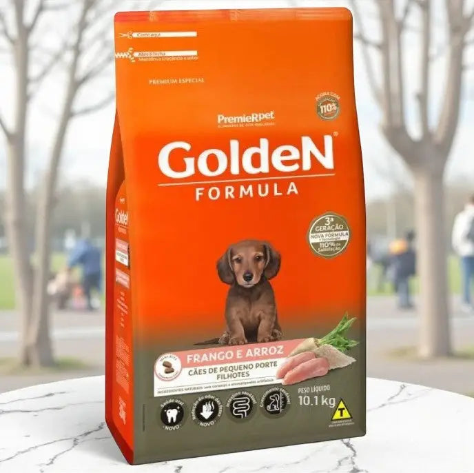 Ração Golden Mini Bits Cães Filhote 10 Kg - Frango e Arroz | Caprili Shop - Para Cachorro