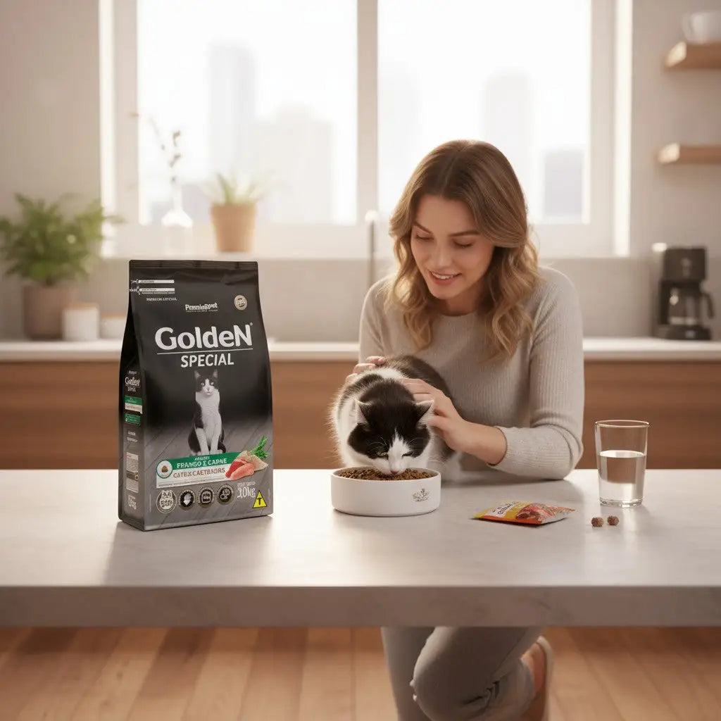 Ração Golden Special 3 Kg para Gatos Adultos Castrados I Caprili Shop
