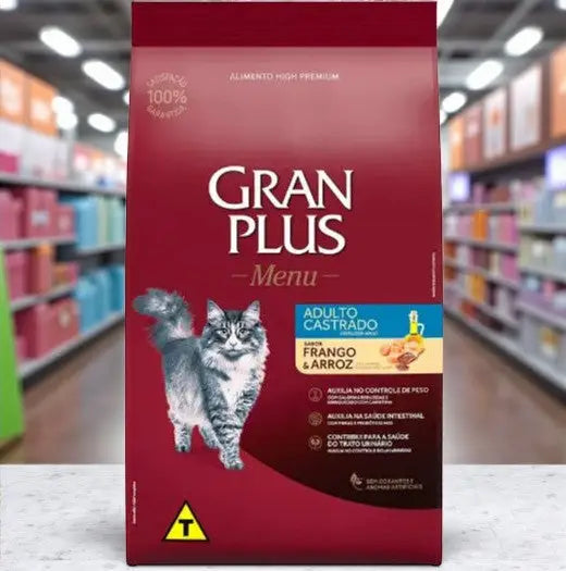 Ração Gran Plus Gatos Castrados 10,1 Kg | Caprili Shop