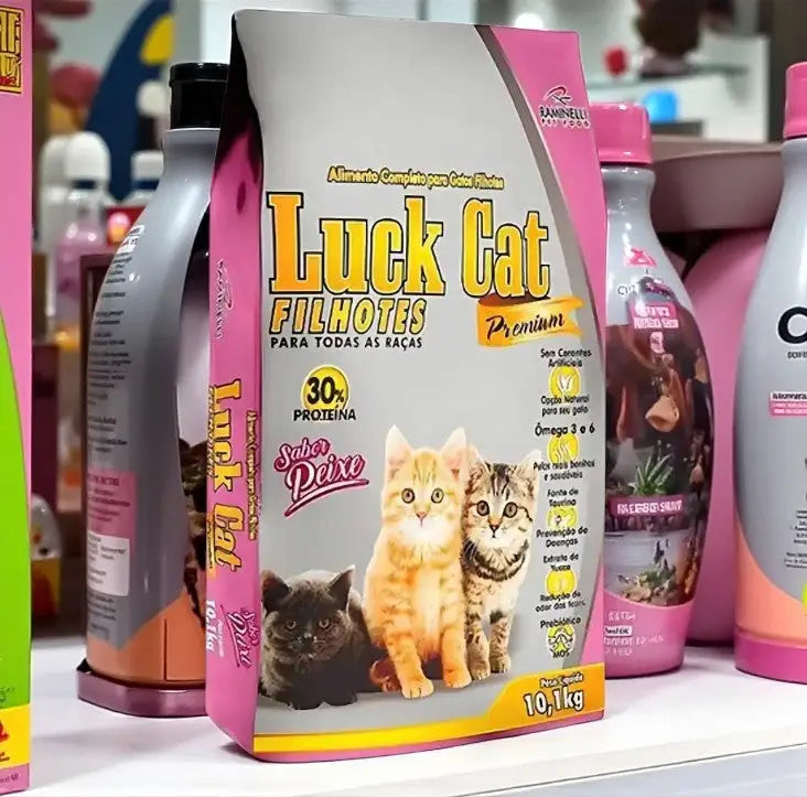 Ração Luck Cat Premium Gatos 10,1 Kg para Filhotes e Castrados | Caprili Shop