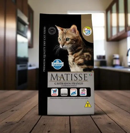 Ração Matisse Frango 7,5 Kg para Gatos Castrados - Controle de peso e massa muscular | Caprili Shop