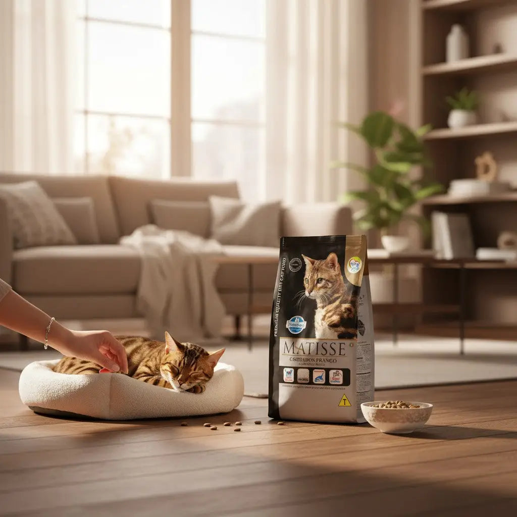 Ração Matisse Frango 7,5 Kg para Gatos Castrados - Controle de peso e massa muscular | Caprili Shop