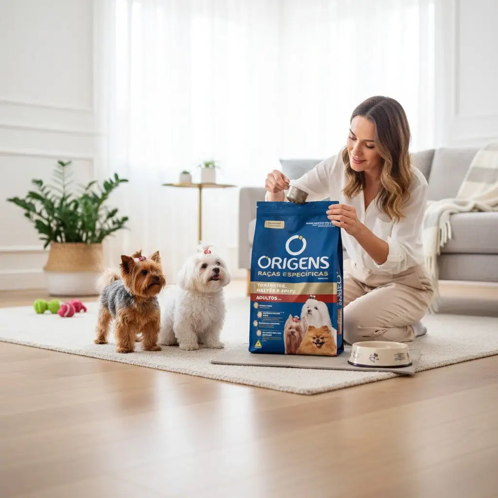 Ração Origens Cães Adultos York Maltês e Spitz 3 Kg - Nutrição Específica | Caprili Shop - Para Cachorro