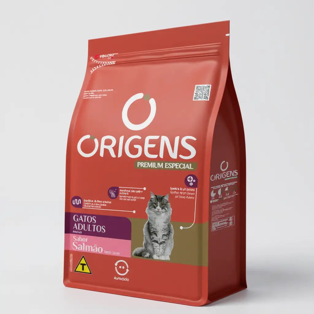 Ração Origens Gatos Adultos - Nutrição de Alta Qualidade - Sabor Salmão | Caprili Shop