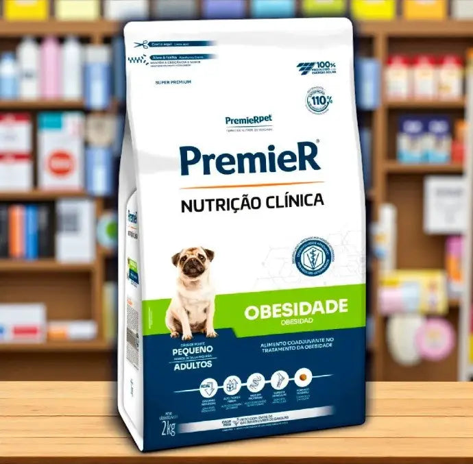 Ração Premier Nutrição Clínica Cães Pequenos 2 Kg - Obesidade - Controle de Peso | Caprili Shop - Para Cachorro