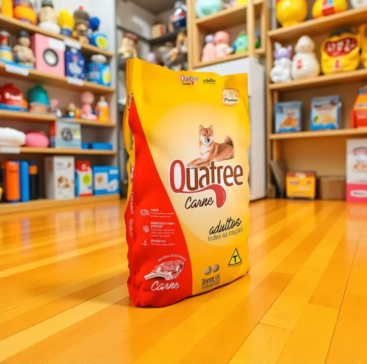 Ração Quatree cães adultos - Sabor carne 15kg | Caprili Shop - Para Cachorro