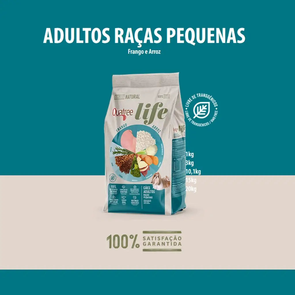 Ração Quatree Life Ad para Cães Pequenos 10 Kg - Nutrição Completa | Caprili Shop - Para Cachorro