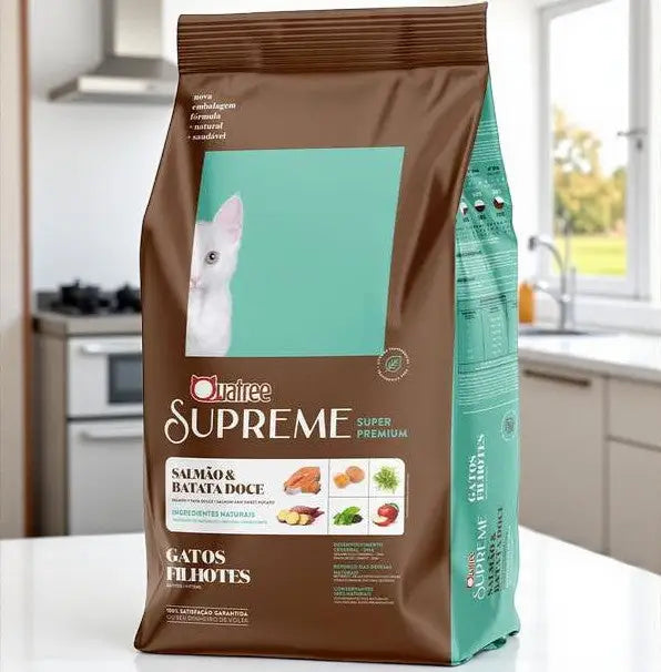 Ração Quatree Supreme 1 Kg para Gatos Filhotes - Saúde e Vitalidade | Caprili Shop - Pacote