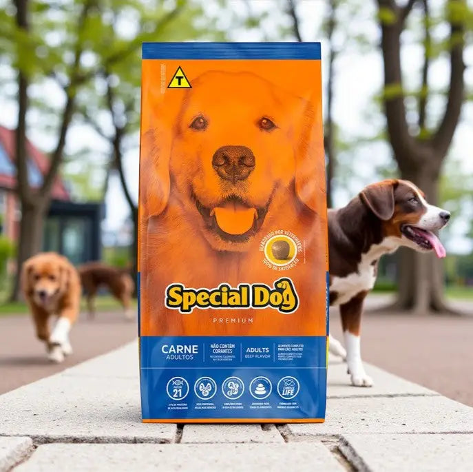 Ração Special Dog Premium Carne para Cães 15 Kg - Alta Proteína e Pele Saudável | Caprili Shop - Para Cachorro