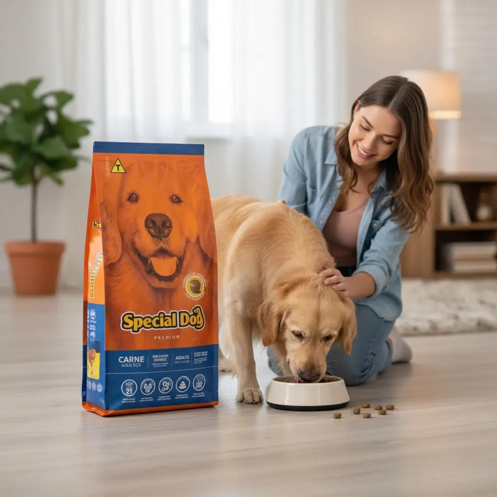 Ração Special Dog Premium Carne para Cães 15 Kg - Alta Proteína e Pele Saudável | Caprili Shop - Para Cachorro
