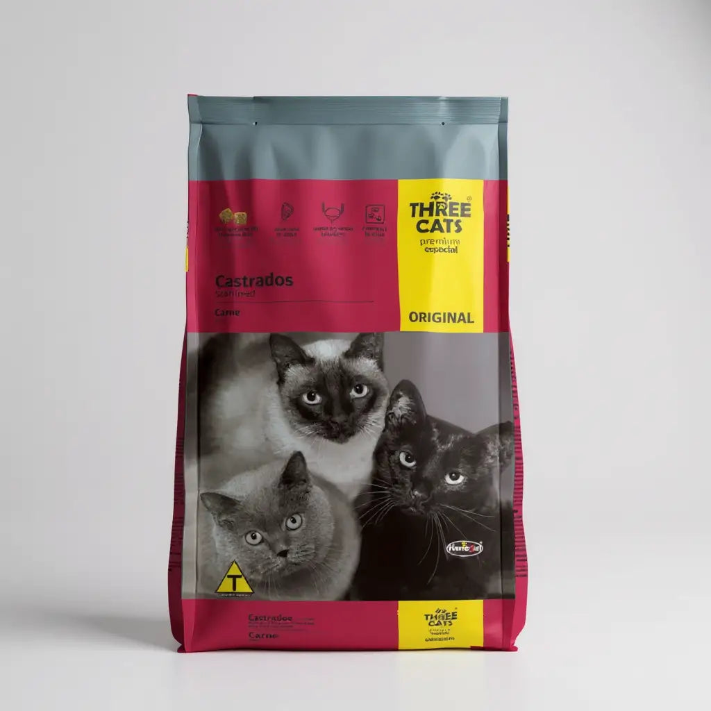 Ração Three Cats Gatos Adultos Castrados 10,1 Kg - Controle de peso | Caprili Shop