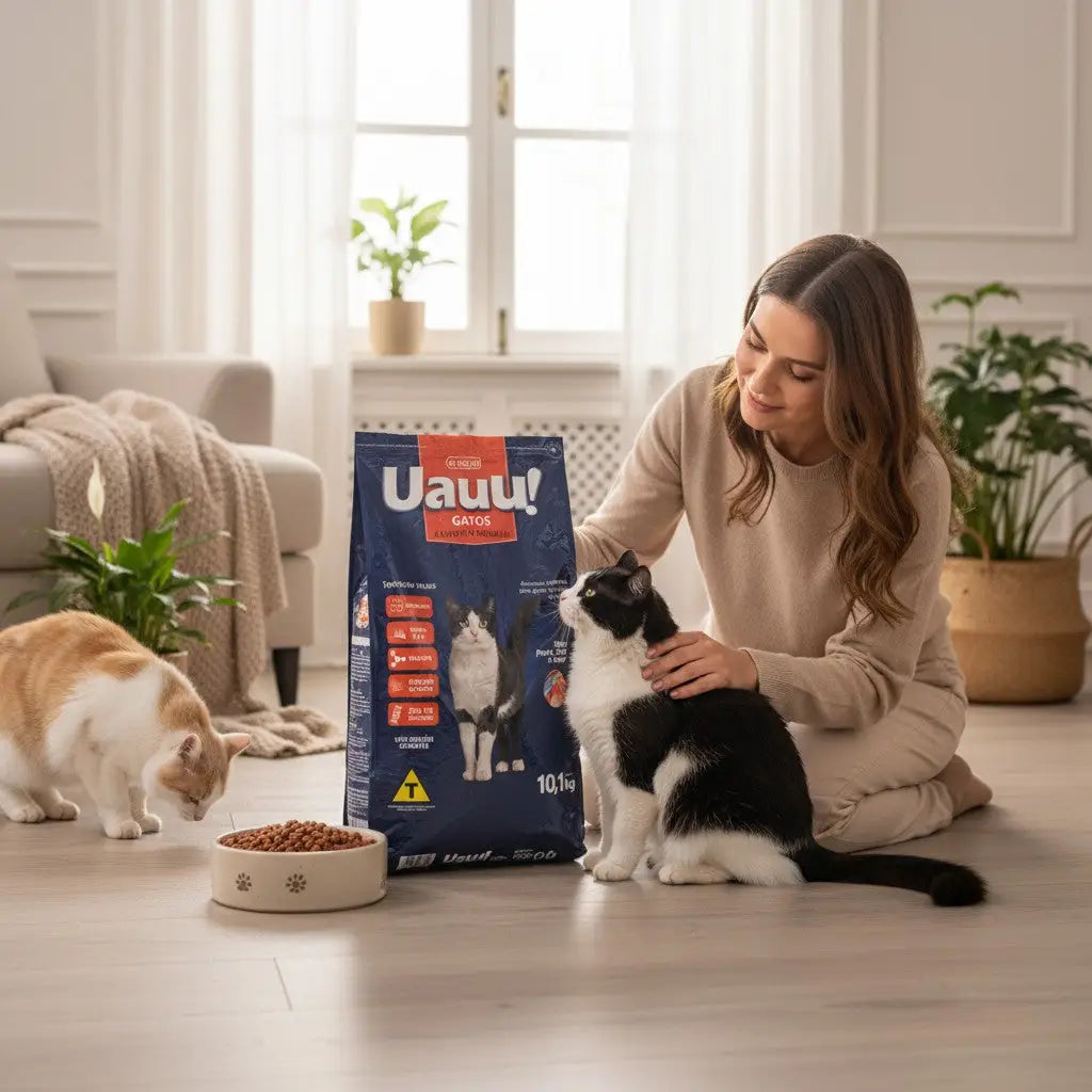 Ração Uauu Premium Gatos -Sabor Peixe Frango Carne | Caprili Shop