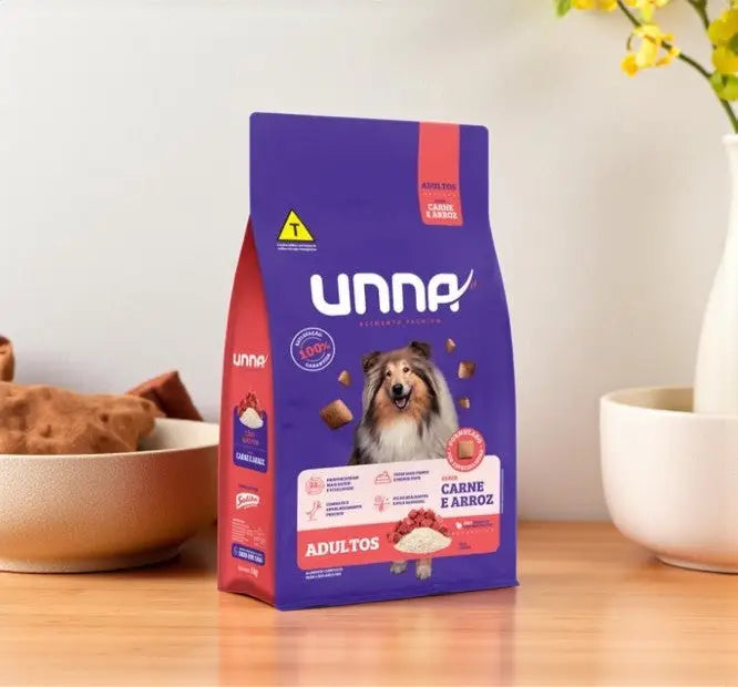 Ração Unna cães adulto carne e arroz 15 Kg - Nutrição Completa | Caprili Shop - Para Cachorro