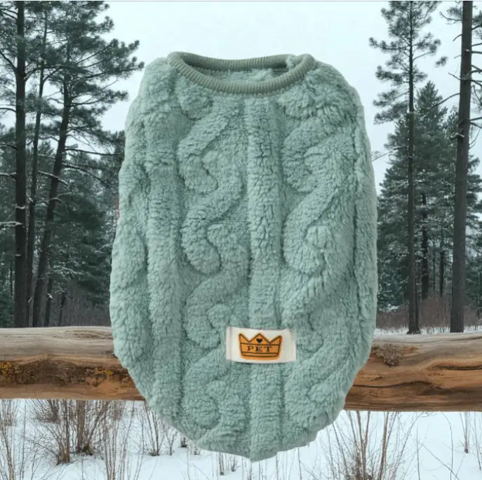 Suéter Fleece Elegante para Pets Conforto e Estilo | Caprioli Inter roupa gato Green / L