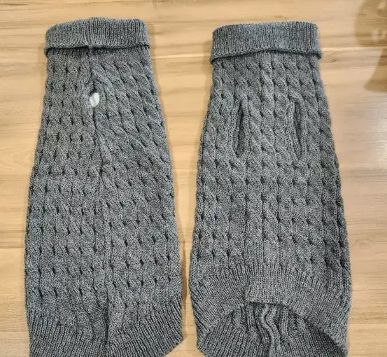 Suéter Quente para Gatos Conforto Inverno | Caprioli Shop roupas e acessórios gatos Chumbo / P