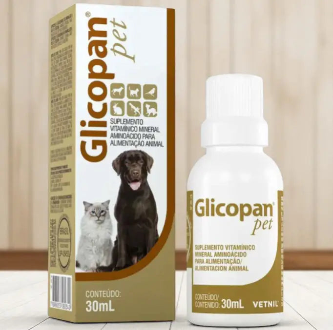 Suplemento Glicopan Pet 30ml Vetnil Vitaminas Aminoácidos Apetite l Caprioli Shop medicamentos para cachorro