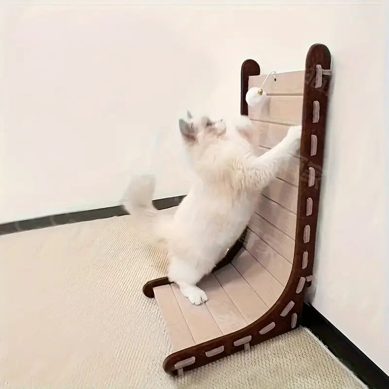 Tabuleiro de Arranhar para Gatos Grandes Triangular | Caprioli Inter Arranhadores gatos Arranhador Tipo L Cor Café