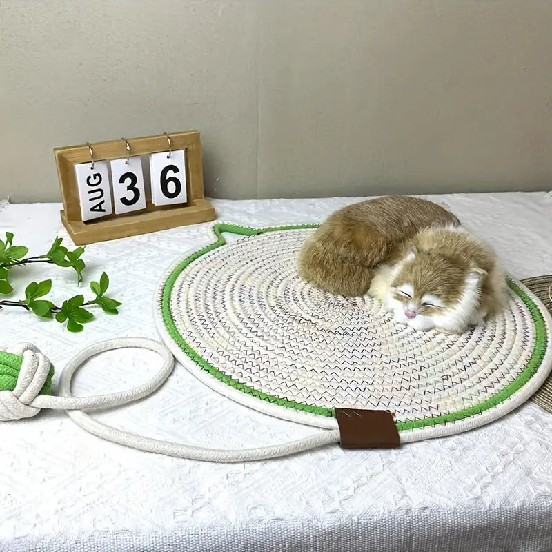 Tapete Arranhador para Gatos com Brinquedo Bola e Superfície Lavável | Caprioli Inter Arranhadores gatos